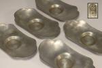 張興　茶托　錫製　茶器　煎茶道具　飛閣　納敬
