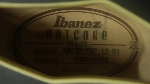 Ibanez アイバニーズ セミアコ AM73D-TKF-12-01 中古美品 GREEN