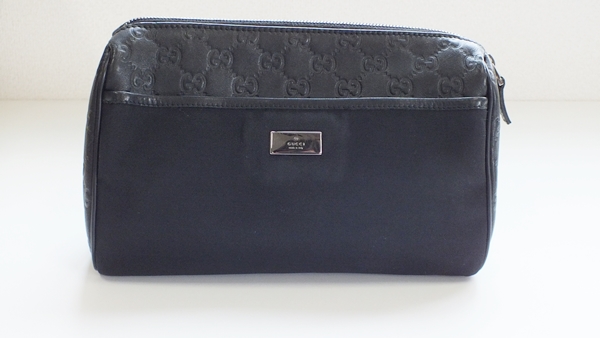 え。 GUCCI シマレザー×ナイロン セカンドバッグ 162792 美品 【公式通販】