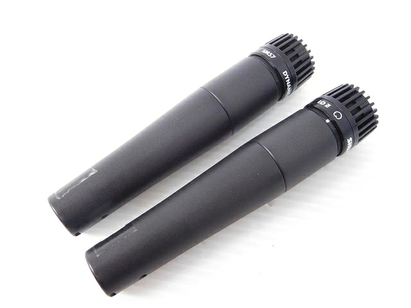 中古 SHURE SM57 2本 ダイナミックマイクロフォン O1885090