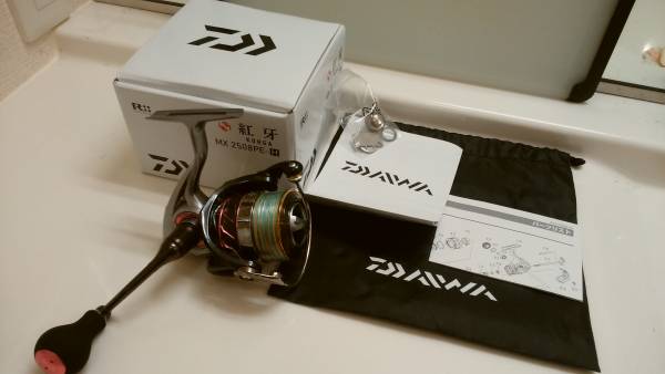 【美品】紅牙 MX 2508PE-H KOHGA MX 高級ライン/フックホルダ付