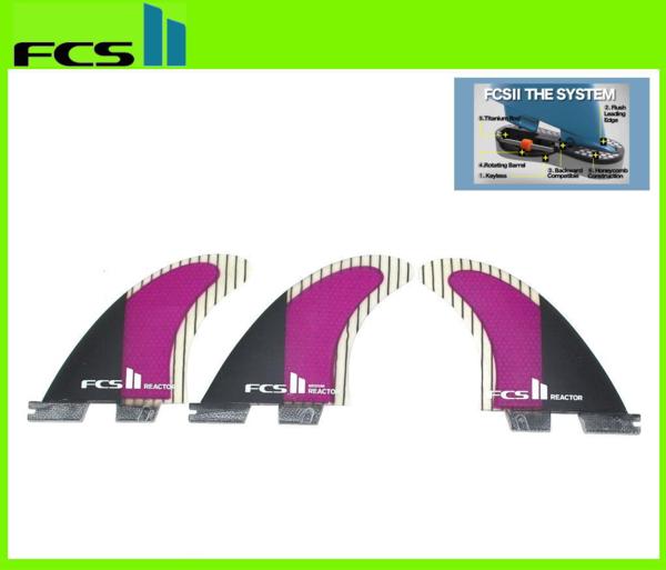 1円/FCSⅡ REACTOR PC CARBON MEDIUM TRI FIN SETエフシーエス2 FCS II