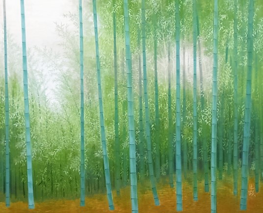 格安g258◇アート楽市◇戸田三顕　篁竹　日本画