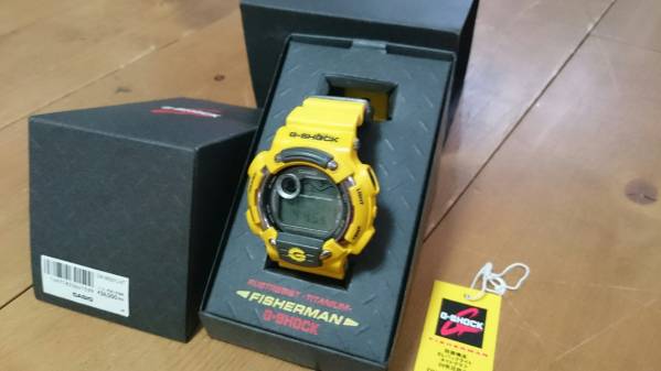 1円～ G-SHOCK CASIO FISHERMAN イエロー DW-8600YJ-9T 電池新品