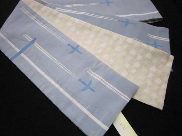 ★『おりびと』半巾帯両面（ベイブリッチ飛行機＆貝殻）⑬