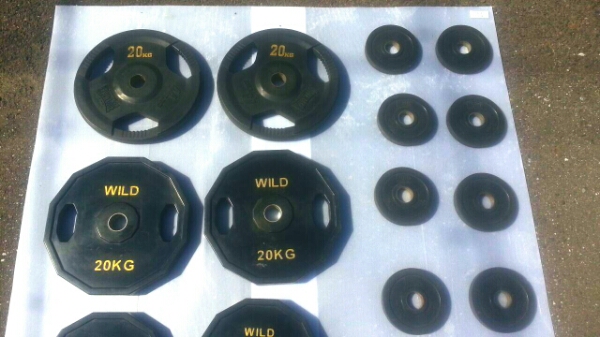 オリンピック バーベル 155kg プレート　50mm