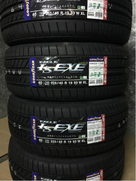 GOODYEAR 225/40R19 LS EXE 4本セット 送料税込み 69，600円 エグゼ