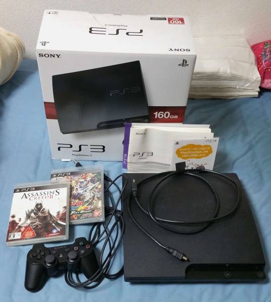 送料込 PlayStation3 160GB BK (CECH-3000A) おまけソフト付