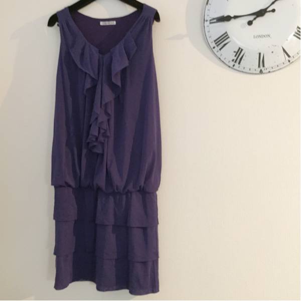 ヴィヴィアン タム紫 フリル ワンピース パープル ビビアンタム