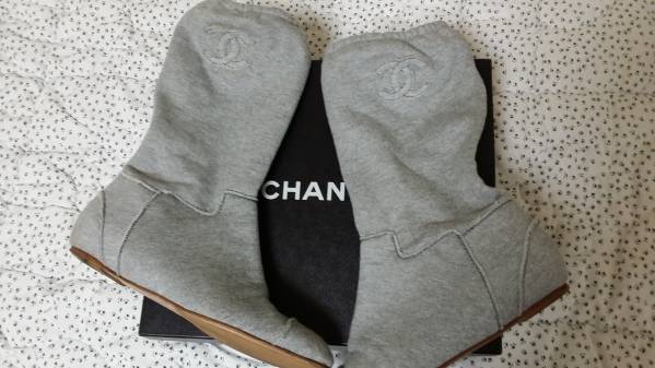 ★1000~シャネル１０C可愛いクシュクシュサマーブーツ★