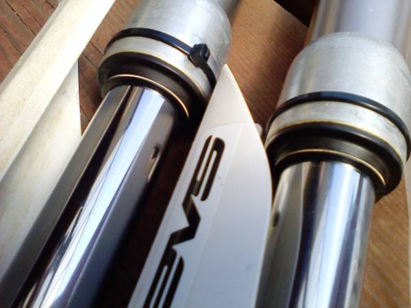 yz85フロントフォーク＆強化スプリング