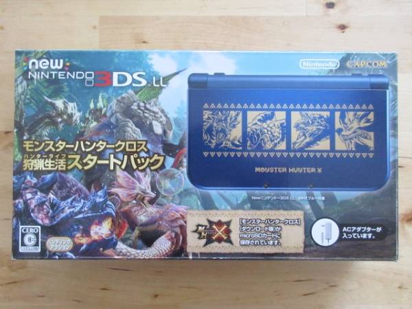 ☆NEW 3DS LL モンスターハンタークロス スタートパック☆未使用 中古