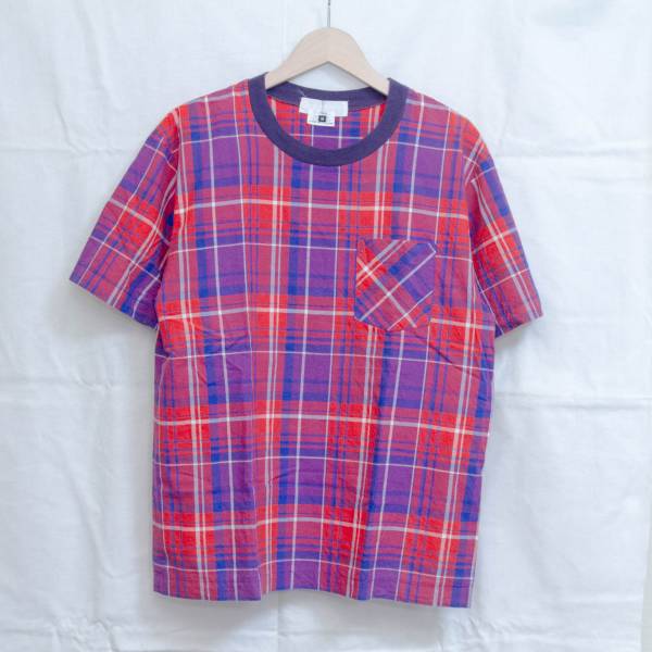 GANRYU コットンチェックシャツ地Ｔシャツ 13SS カットソー