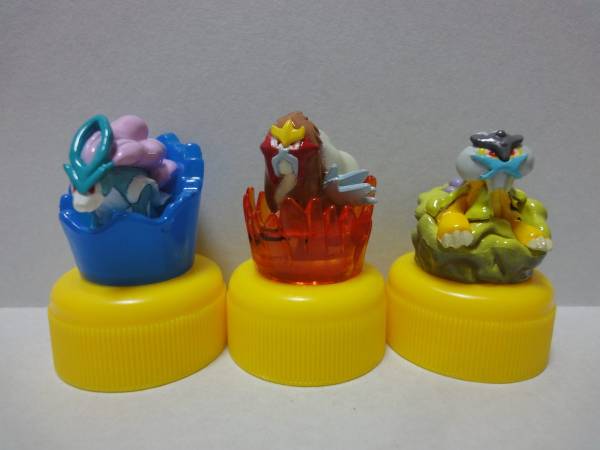 ポケモン　ポケコレキャップ　●　スイクン　エンテイ　ライコウ