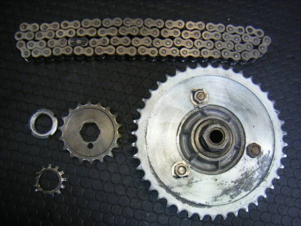 W1SA スプロケット前後 チェーン (検 W1S w650rs w2tt W3 ダブル