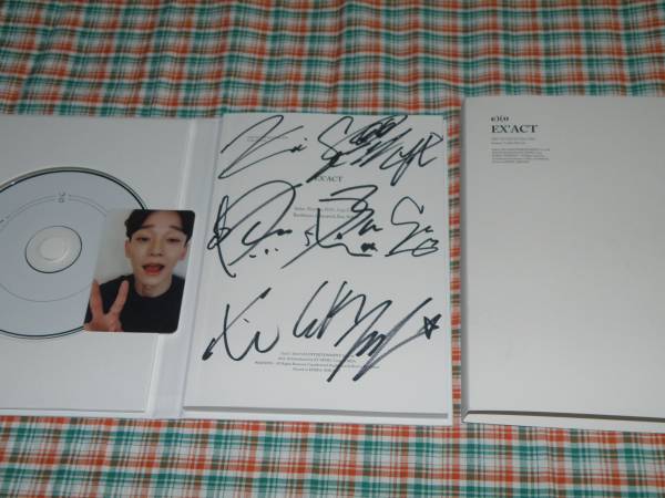 EXO＠初版3集：EX'ACT（Korean/Lucky One Ver）＠直筆サイン