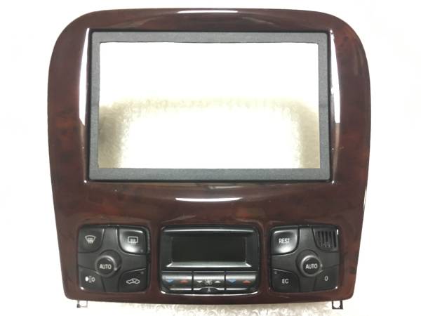 ベンツ ナビ オーディオ キット 2DIN パネル ウッド S W220 320