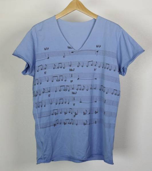 ルシアンペラフィネ 音符 スカル TシャツM