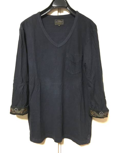 エゴトリッピング 七分袖カットソー 袖刺繍