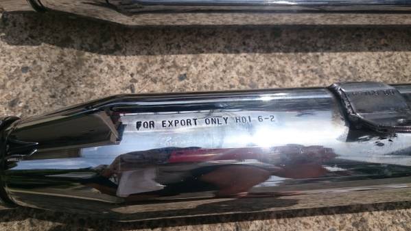 スポーツスター 純正 マフラー 直管？ ～03年式