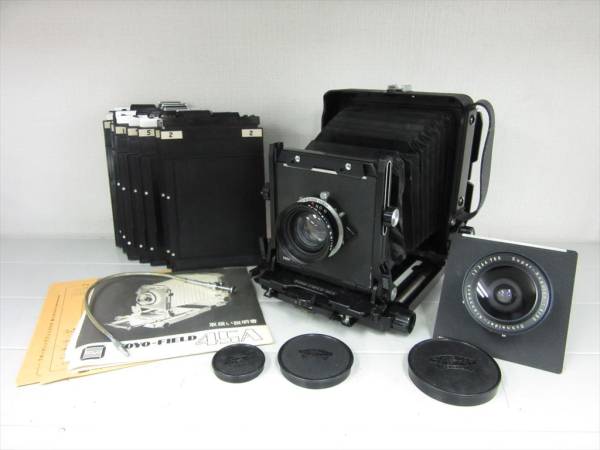 TOYO FIELDトヨフィールド 45A 大判蛇腹カメラ 希少 付属品 0801