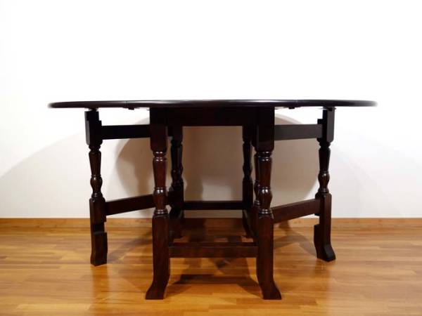 松本民芸家具 TR型ゲートレッグテーブル ダイニングバタフライ卓