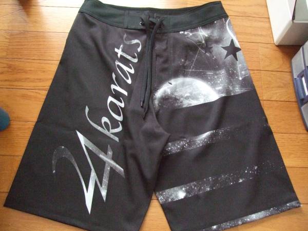 24karats surf トランクス 海パン Sサイズ 黒 新品未使用