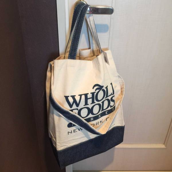 ＊新品　WHOLE FOODS　ホールフーズ　デニム地　エコバッグ＊　