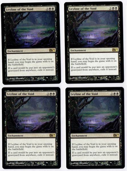 虚空の力線/Leyline of the Void 英語版4枚セット 虚空の力
