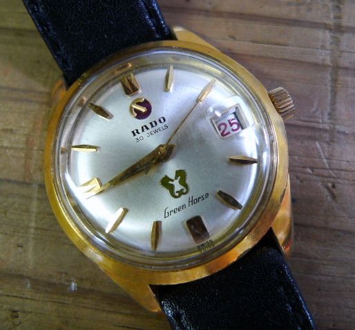 f119 RADO ラドー 自動巻き30石 GreenHorse ウォーターシールド