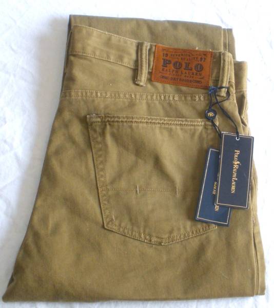 POLO RALPH LAUREN ヴィンテージ加工 コットンパンツ W36 未使用