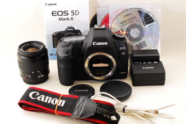 Canon EOS 5D Mark II EF35-80mm Lens Camera with SLR Digital EF III 