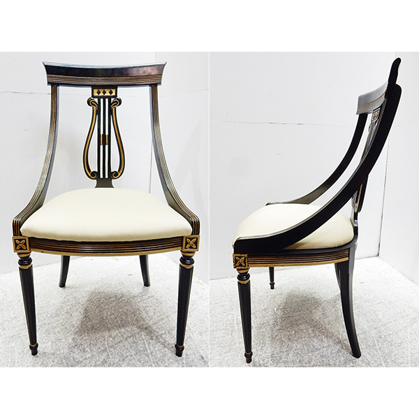 □S057/美品/IDC大塚家具/クラシック/ダイニングチェア/1脚