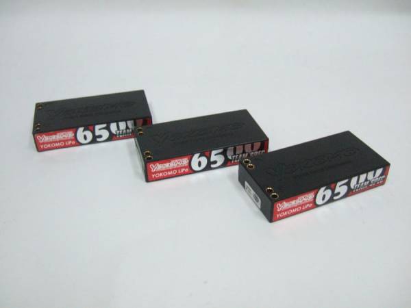ヨコモ リポバッテリー 3.7v 6500mAh 3本 中古品