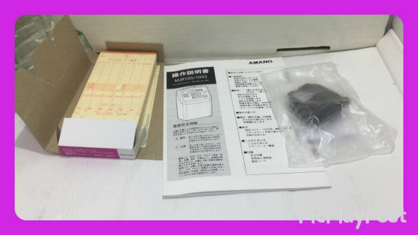 アマノ MJR105 時間集計 タイムレコーダー 説明書 カード リボン