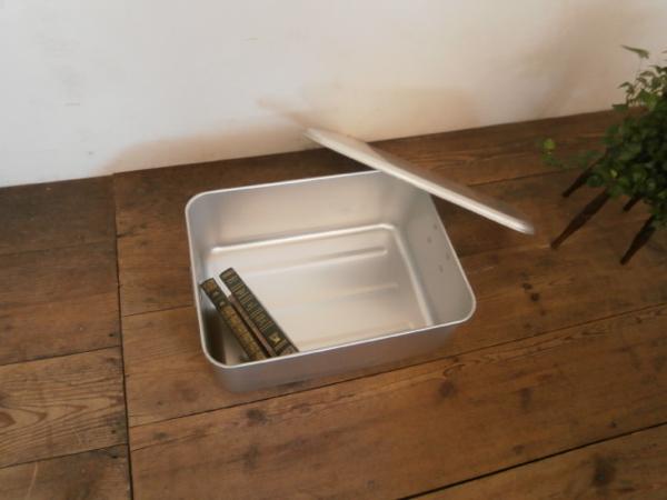 H176◆③レトロな学校の古いアルミケース◆検トランク収納S