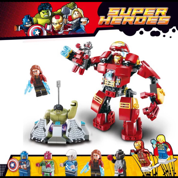 ハルクバスター レゴ風 アベンジャーズ ミニフィグ 8体セット