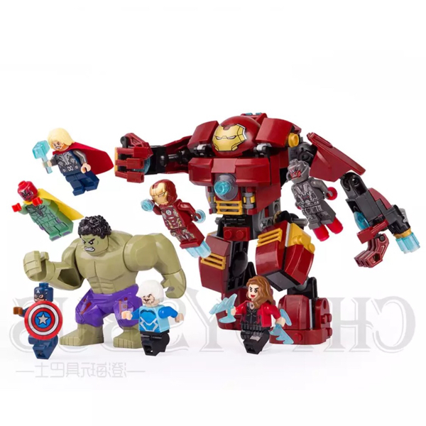 ハルクバスター レゴ風 アベンジャーズ ミニフィグ 8体セット