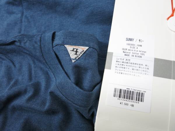 フィルメランジェ Filmelange 丸胴T 16SS SUNNY サニー 青系 4