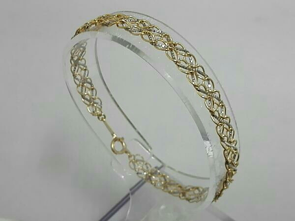 Pt850/K18 ブレスレット 18cm 5.3g
