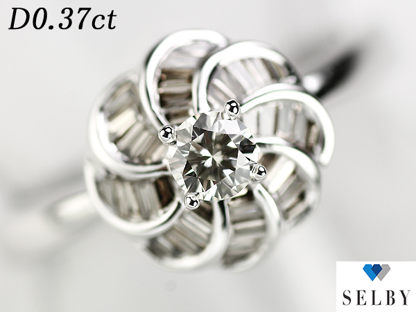 K18WG ブラウンダイヤモンドリング D0.37ct　SELBY