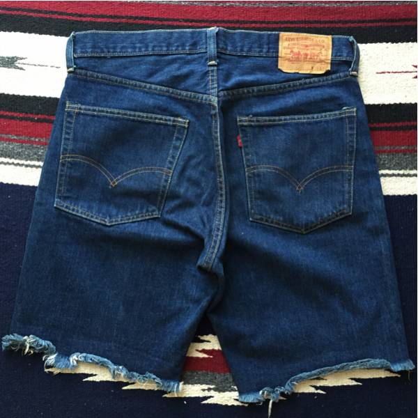濃紺!70sビンテージ505シングルカットオフ501XXBIGE66