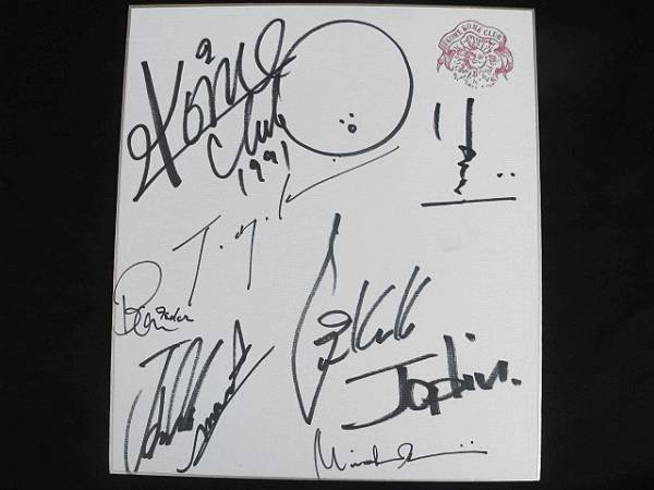 米米クラブ☆1991年直筆サイン色紙☆石井竜也 タレントグッズ サイン