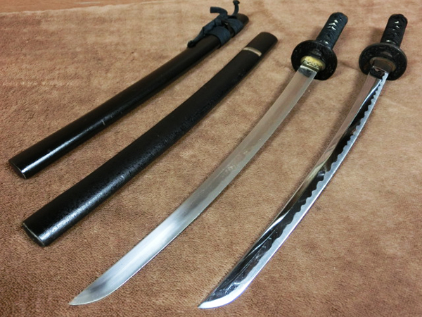 模造刀 全長 約66cm 2本セット 居合刀 日本刀 刀剣武具 nu