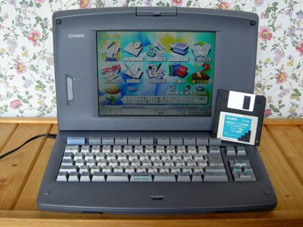 本物保証 CASIO Darwin☆カラー液晶ワープロ CX-5000☆FD/インク付