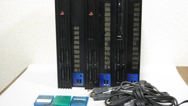 ジャンク３台 PS・プレステ2 SCPH-30000/10000 メモリーカード
