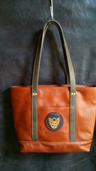 ホースハイド ジッパートートバッグ ミリタリー アメカジ　馬革