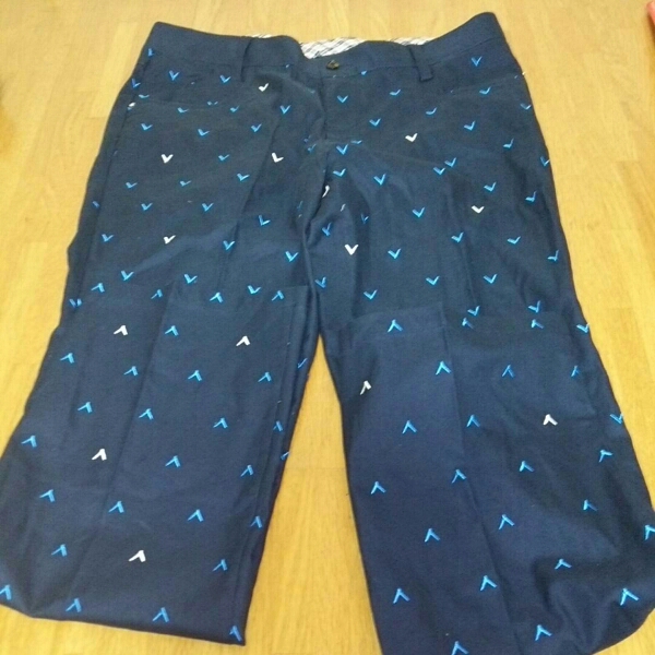 キャロウェイ総柄刺繍パンツLL石川遼美品