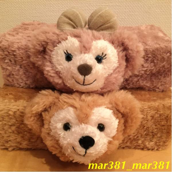 *お顔厳選a* ダッフィー シェリーメイ ティッシュ ケース カバー