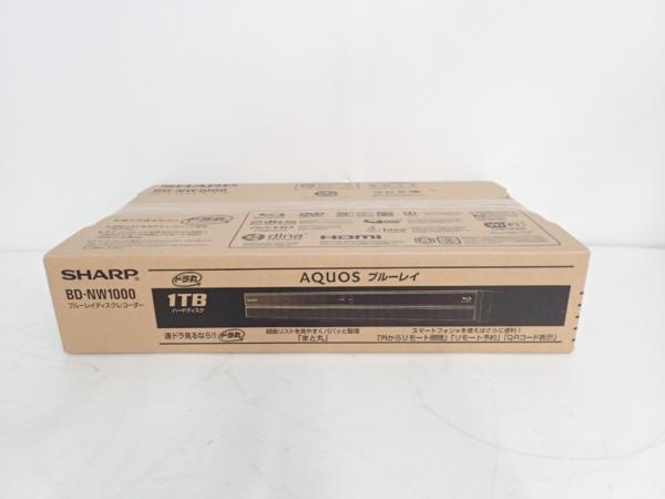 未開封 SHARP BDレコーダー BD-NW1000 ☆ 46283-2 映像機器 ブルーレイ